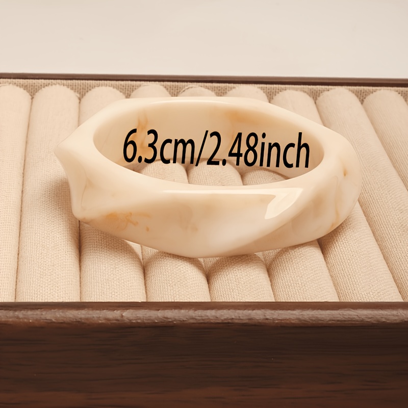 3pc Geometric Resin Bracelet Set
